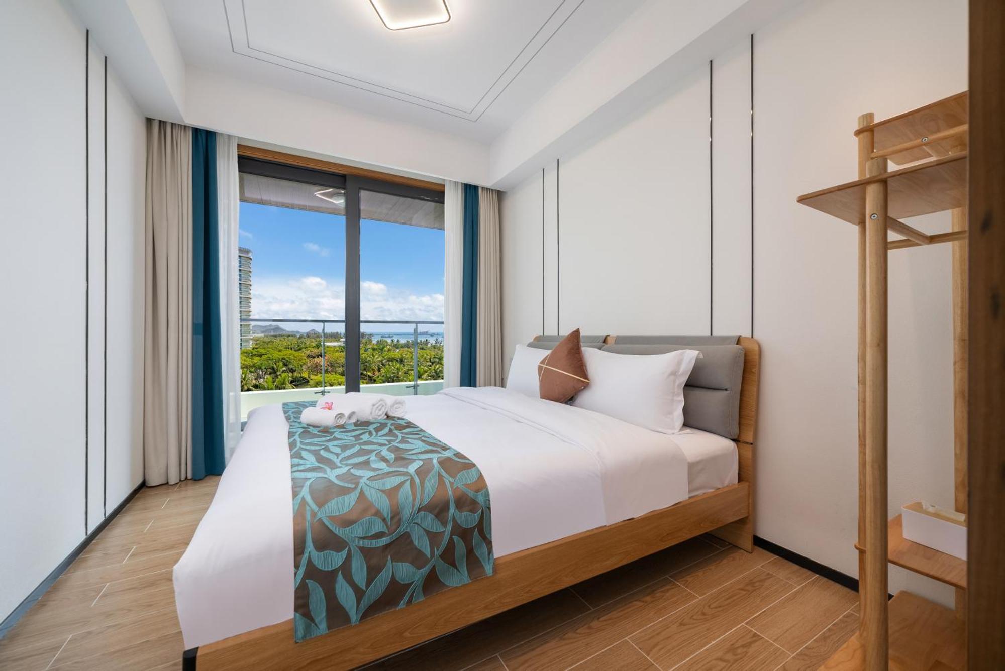 Puhai Sea View Apt By Hailan Tour At Sanya Yazhou Bay#Only 100 Meters To Beach And Sea Swimming Area Kültér fotó