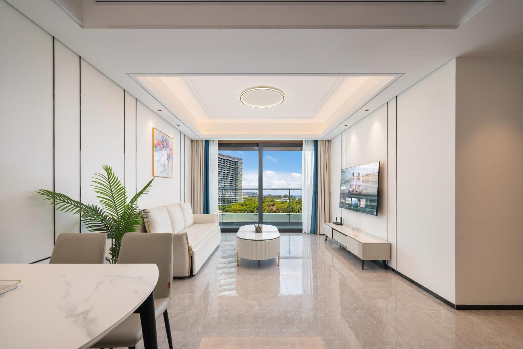 Puhai Sea View Apt By Hailan Tour At Sanya Yazhou Bay#Only 100 Meters To Beach And Sea Swimming Area Kültér fotó