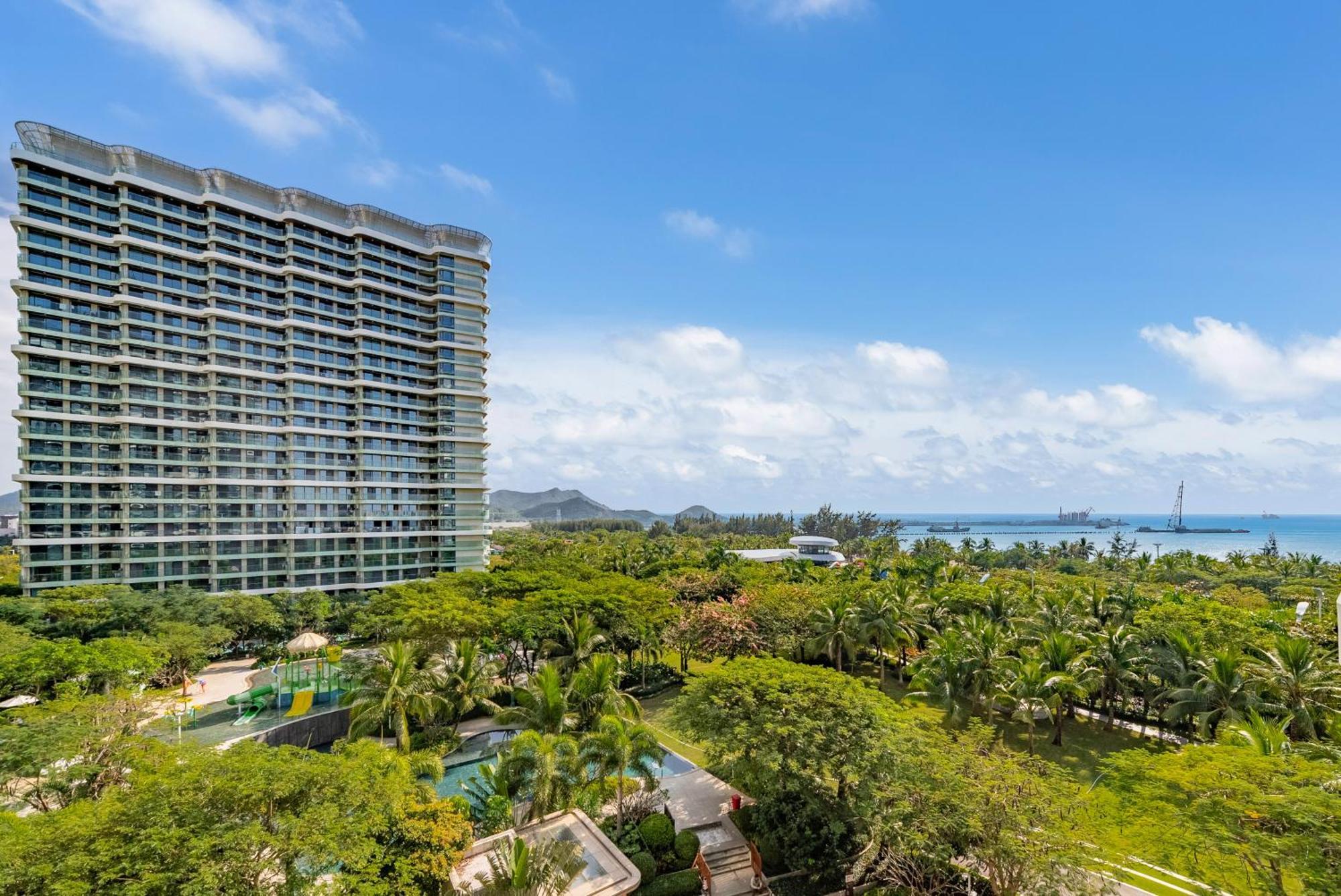 Puhai Sea View Apt By Hailan Tour At Sanya Yazhou Bay#Only 100 Meters To Beach And Sea Swimming Area Kültér fotó