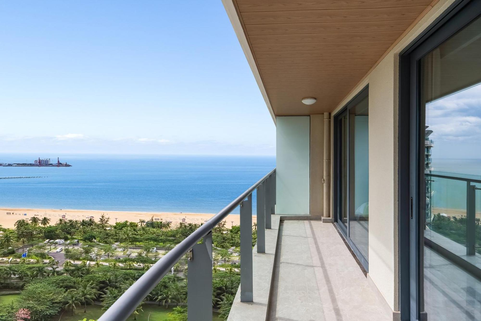 Puhai Sea View Apt By Hailan Tour At Sanya Yazhou Bay#Only 100 Meters To Beach And Sea Swimming Area Kültér fotó