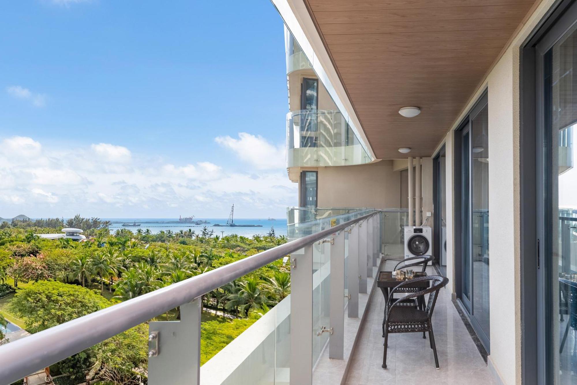 Puhai Sea View Apt By Hailan Tour At Sanya Yazhou Bay#Only 100 Meters To Beach And Sea Swimming Area Kültér fotó