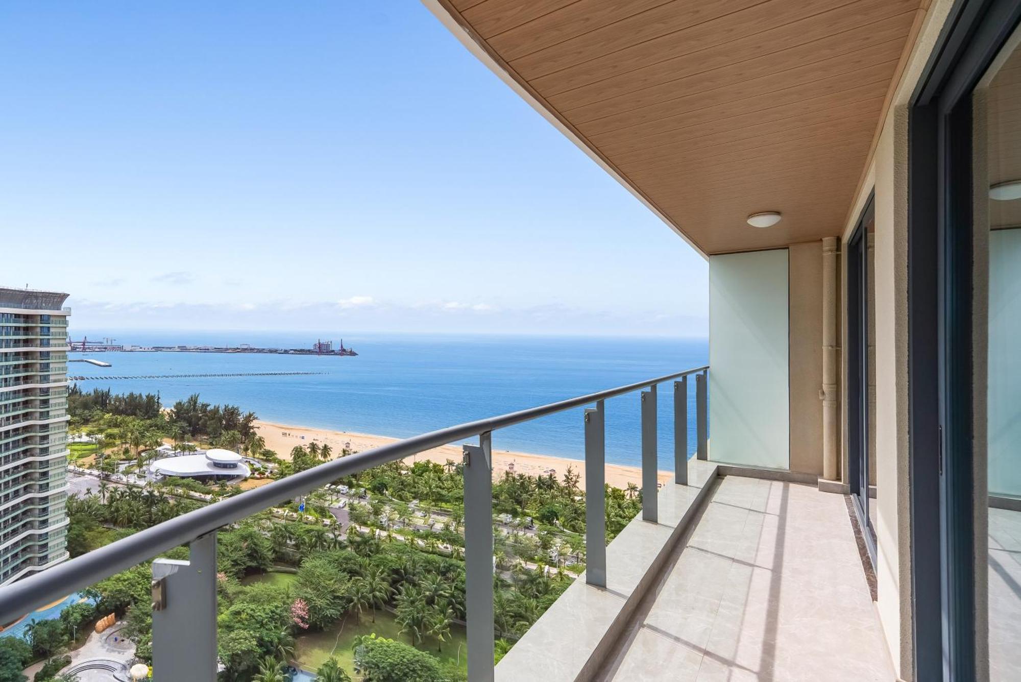 Puhai Sea View Apt By Hailan Tour At Sanya Yazhou Bay#Only 100 Meters To Beach And Sea Swimming Area Kültér fotó