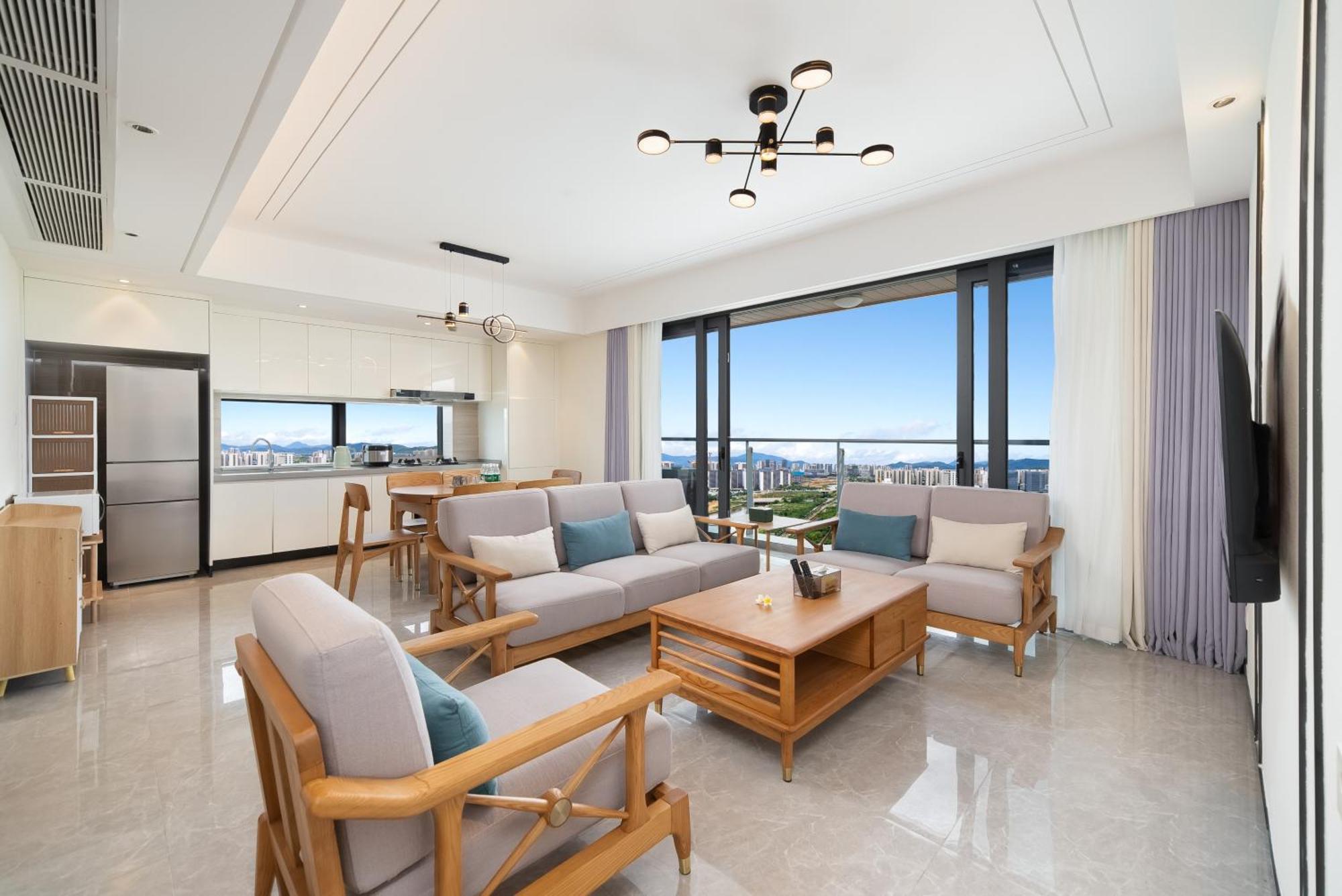 Puhai Sea View Apt By Hailan Tour At Sanya Yazhou Bay#Only 100 Meters To Beach And Sea Swimming Area Kültér fotó
