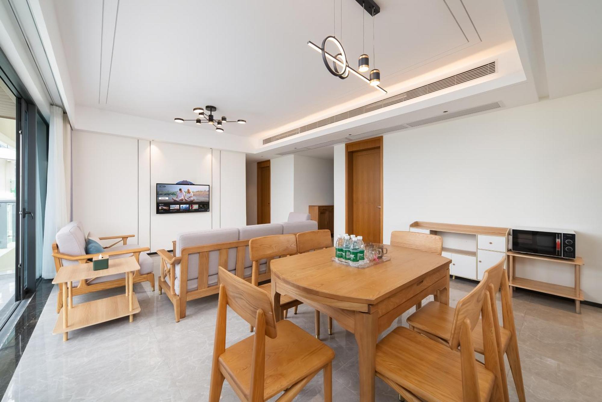 Puhai Sea View Apt By Hailan Tour At Sanya Yazhou Bay#Only 100 Meters To Beach And Sea Swimming Area Kültér fotó