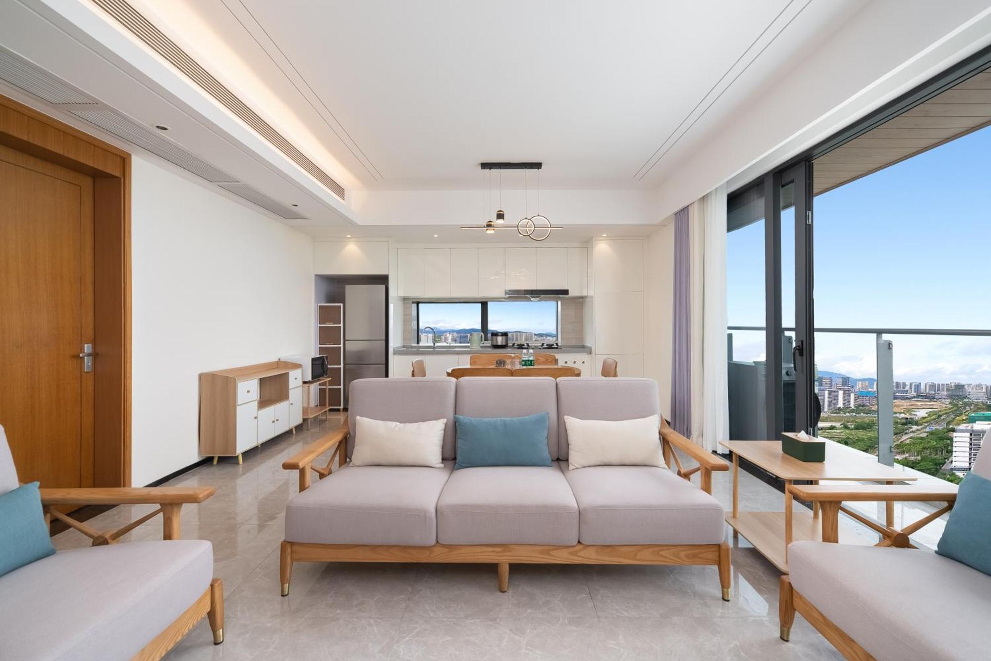 Puhai Sea View Apt By Hailan Tour At Sanya Yazhou Bay#Only 100 Meters To Beach And Sea Swimming Area Kültér fotó