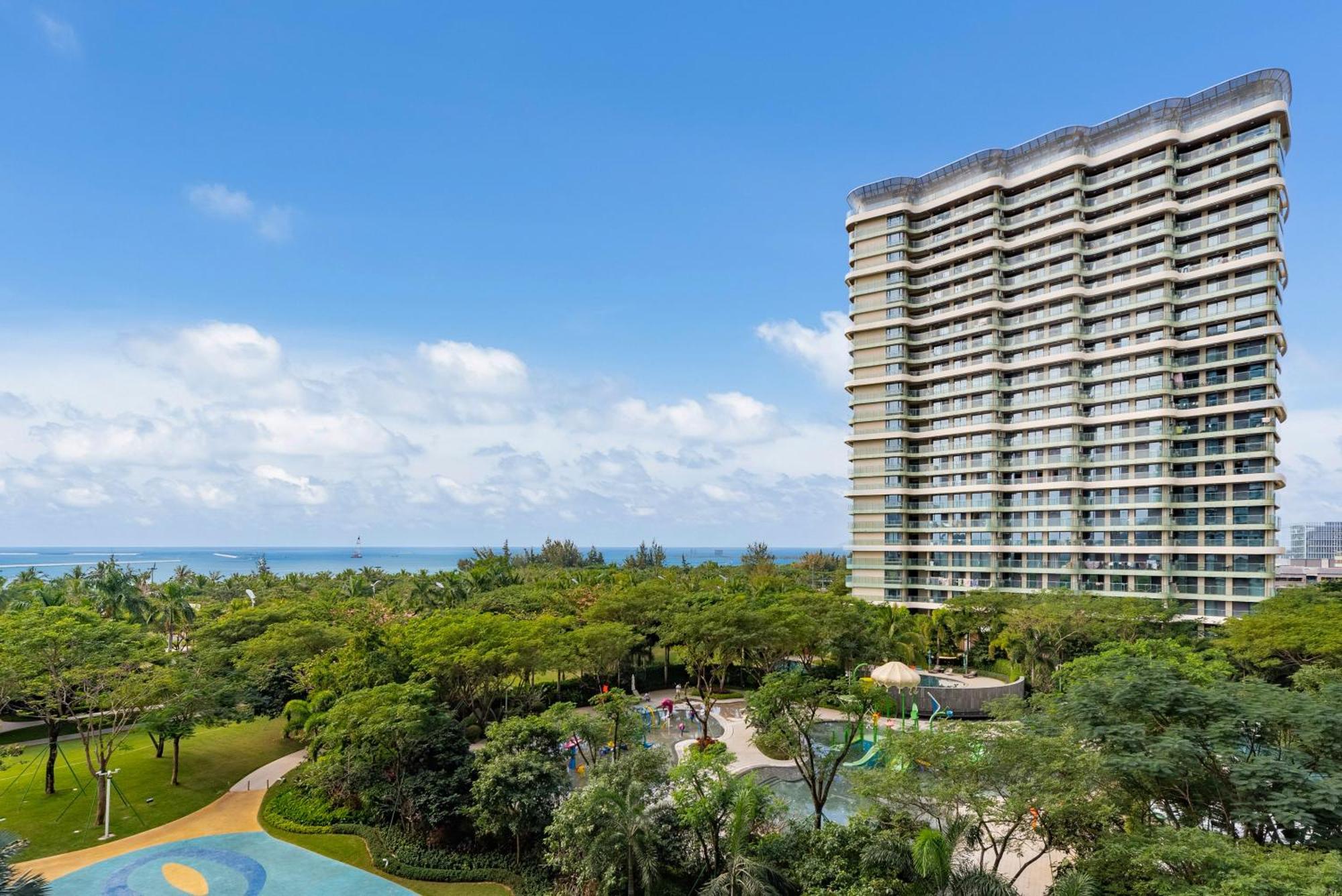 Puhai Sea View Apt By Hailan Tour At Sanya Yazhou Bay#Only 100 Meters To Beach And Sea Swimming Area Kültér fotó