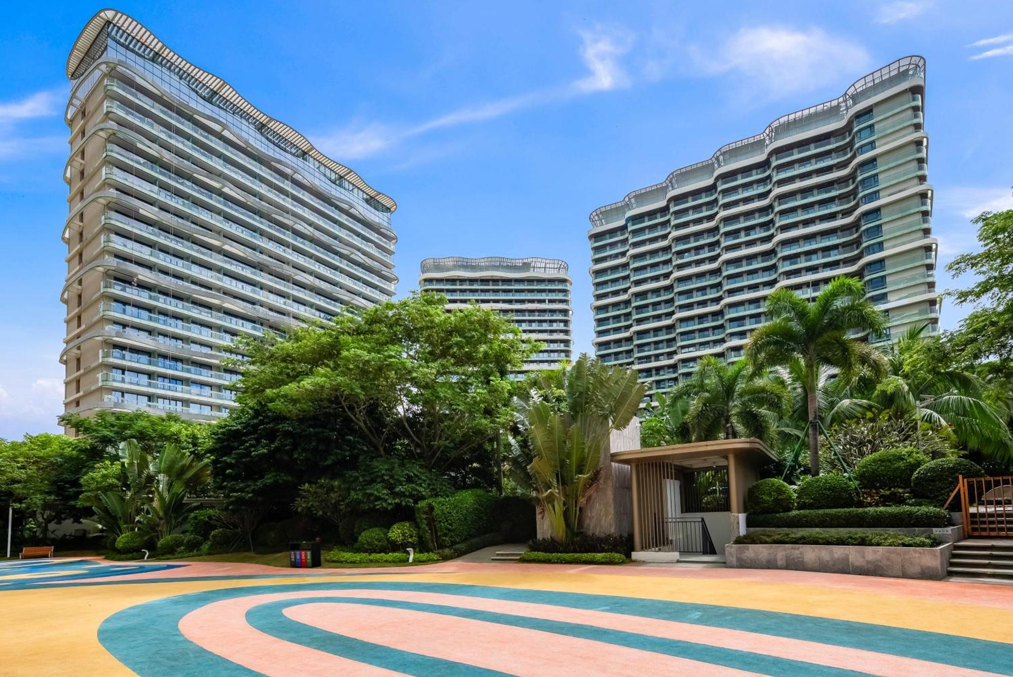 Puhai Sea View Apt By Hailan Tour At Sanya Yazhou Bay#Only 100 Meters To Beach And Sea Swimming Area Kültér fotó