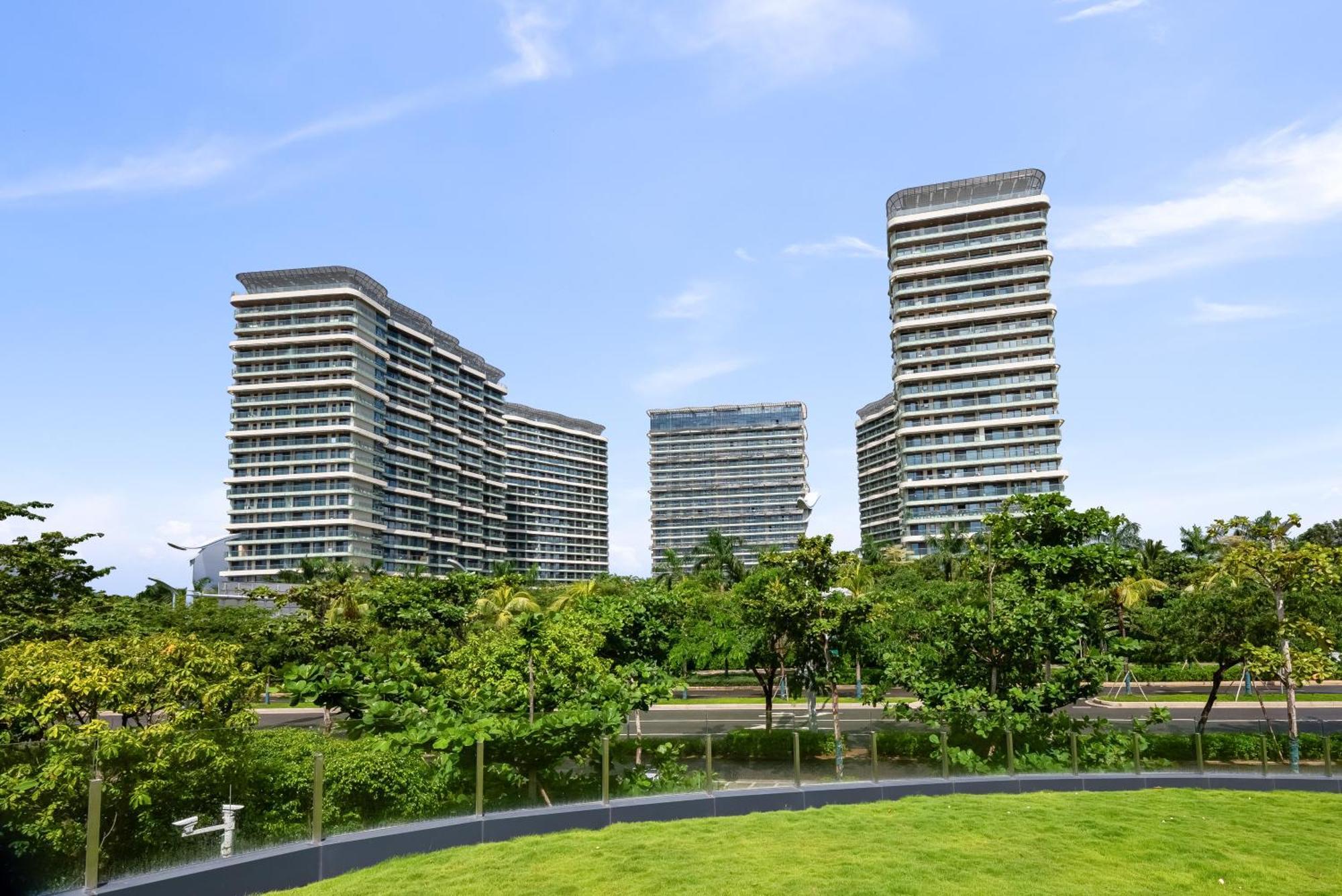 Puhai Sea View Apt By Hailan Tour At Sanya Yazhou Bay#Only 100 Meters To Beach And Sea Swimming Area Kültér fotó