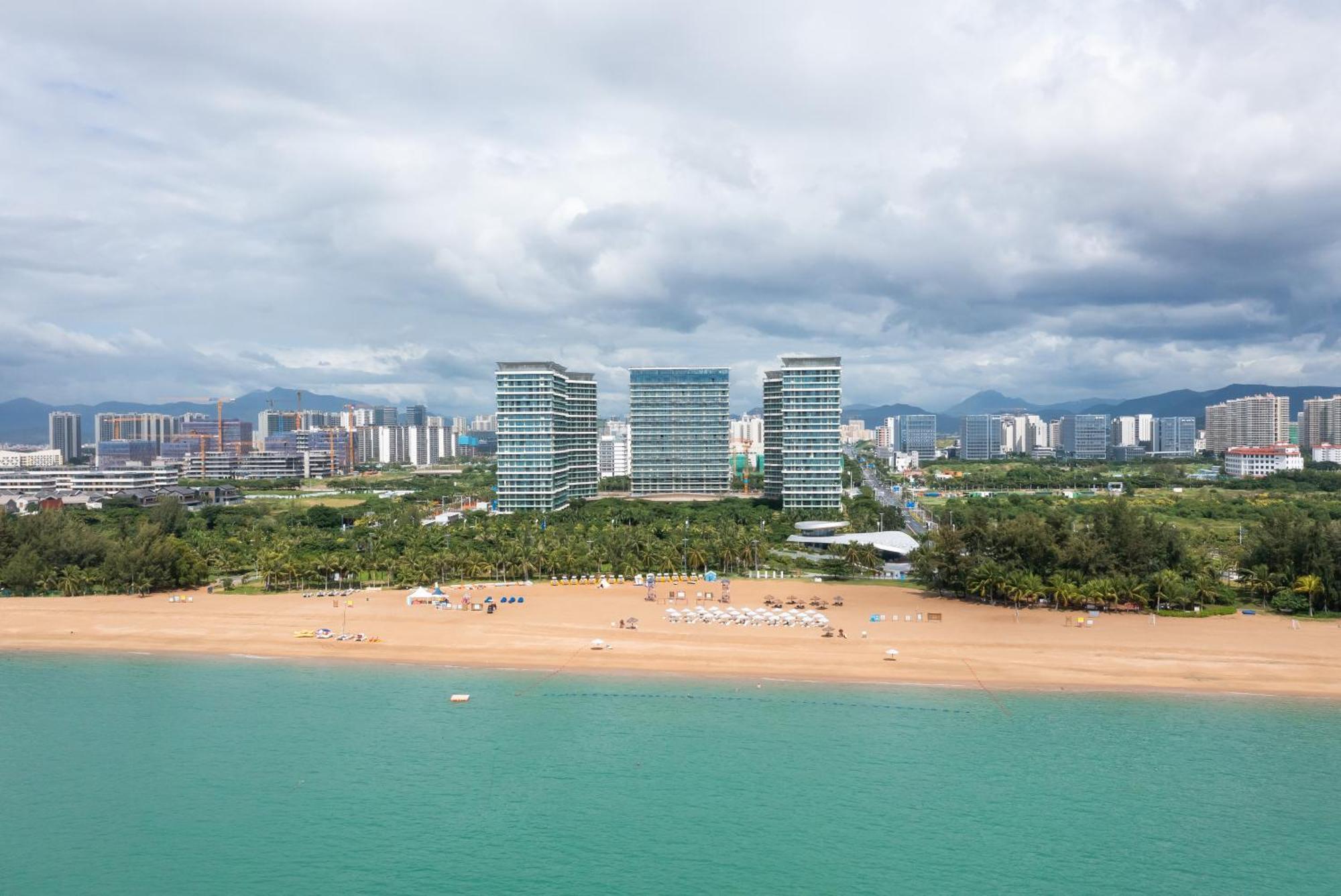 Puhai Sea View Apt By Hailan Tour At Sanya Yazhou Bay#Only 100 Meters To Beach And Sea Swimming Area Kültér fotó