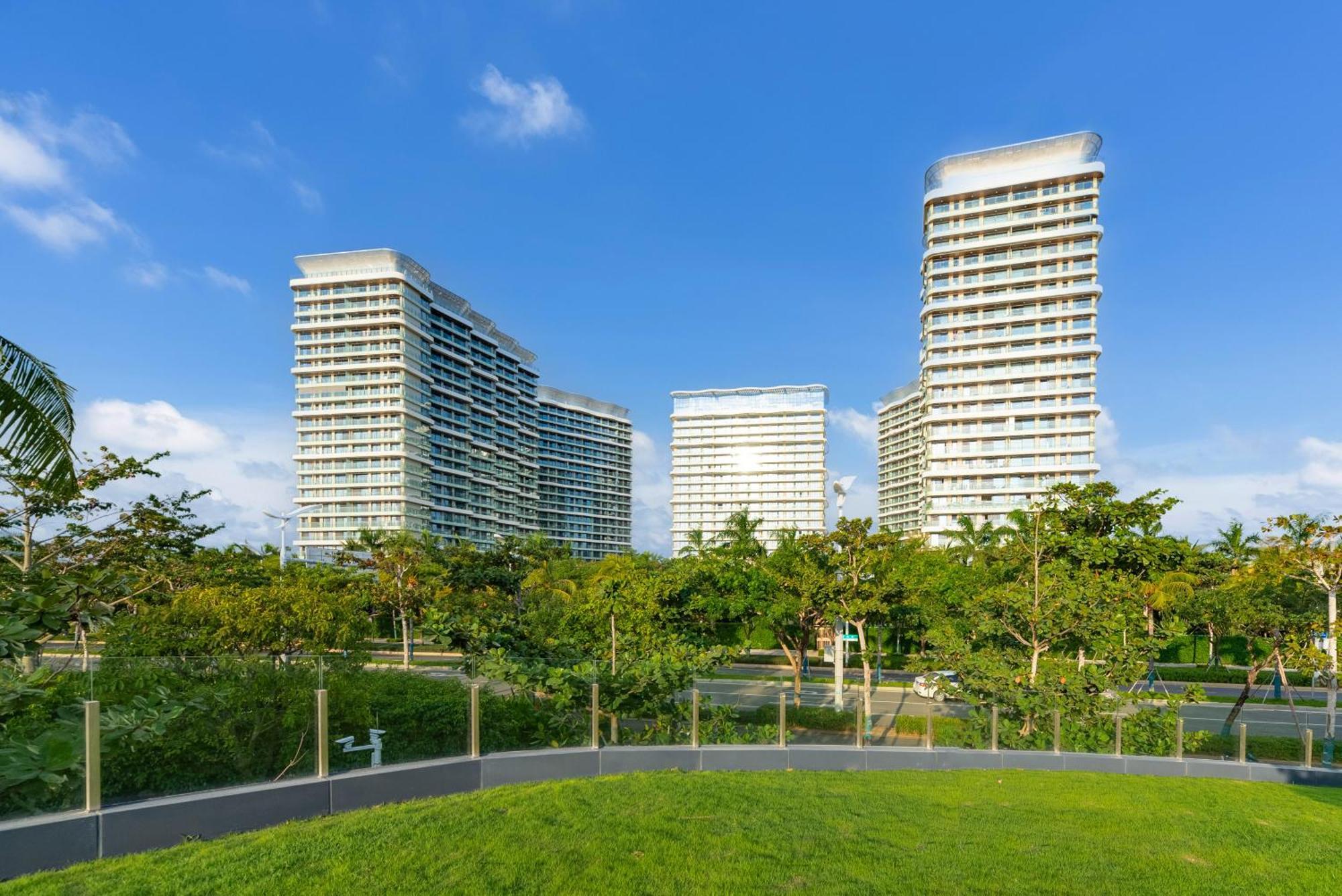 Puhai Sea View Apt By Hailan Tour At Sanya Yazhou Bay#Only 100 Meters To Beach And Sea Swimming Area Kültér fotó