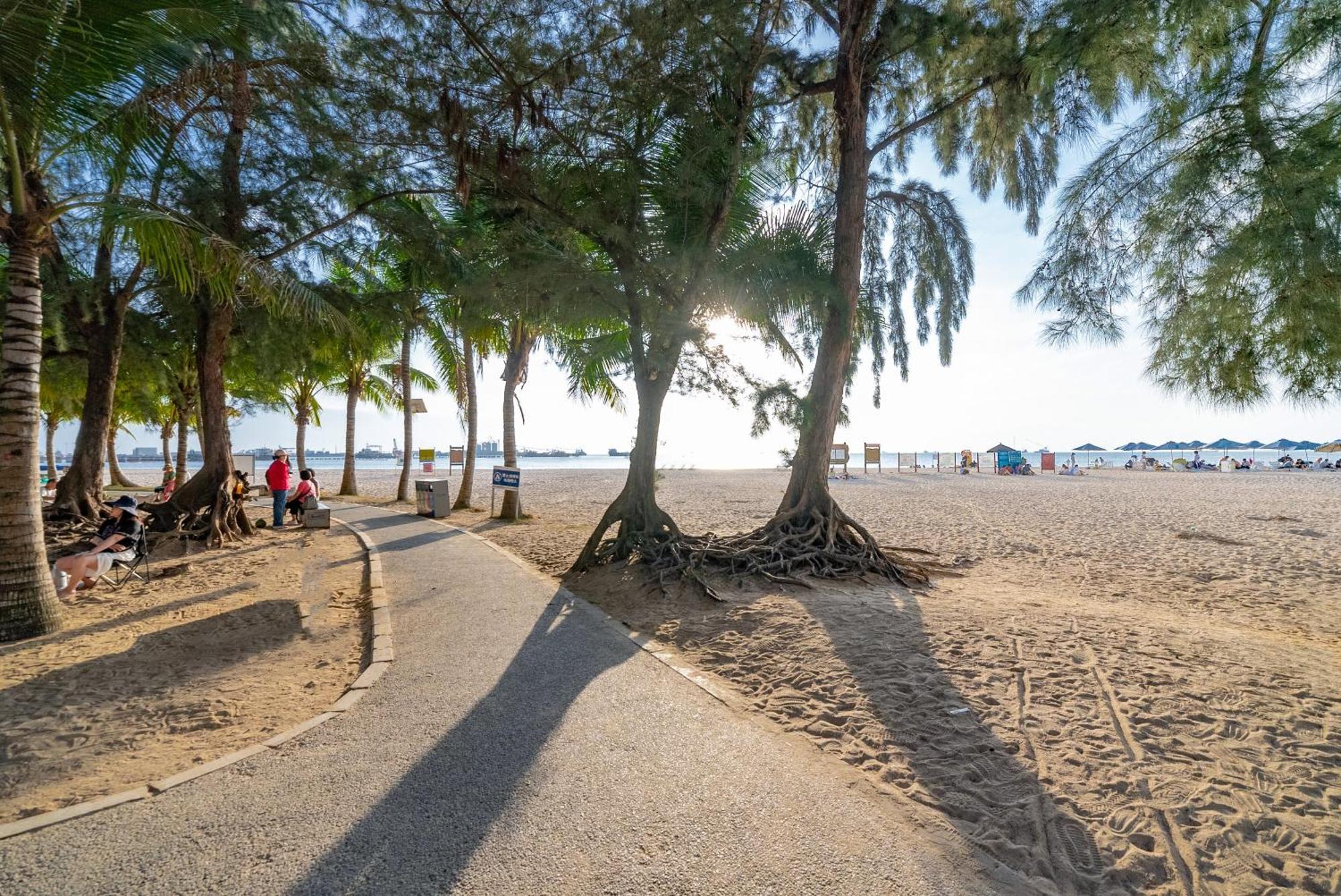 Puhai Sea View Apt By Hailan Tour At Sanya Yazhou Bay#Only 100 Meters To Beach And Sea Swimming Area Kültér fotó