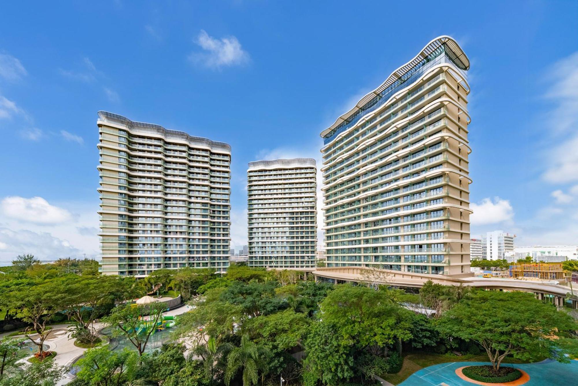 Puhai Sea View Apt By Hailan Tour At Sanya Yazhou Bay#Only 100 Meters To Beach And Sea Swimming Area Kültér fotó
