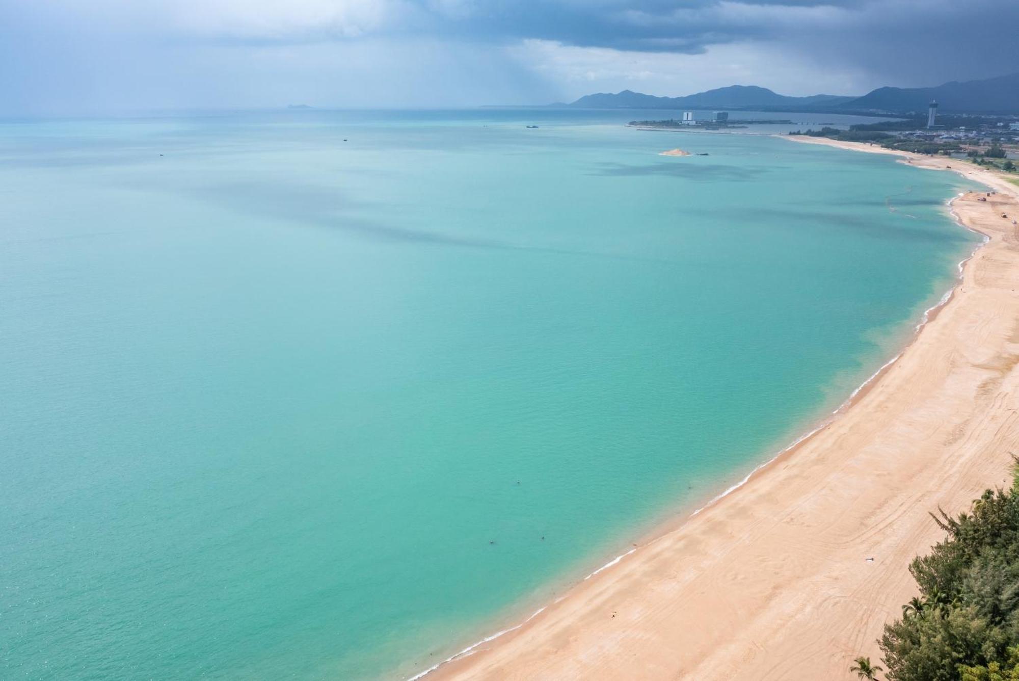 Puhai Sea View Apt By Hailan Tour At Sanya Yazhou Bay#Only 100 Meters To Beach And Sea Swimming Area Kültér fotó